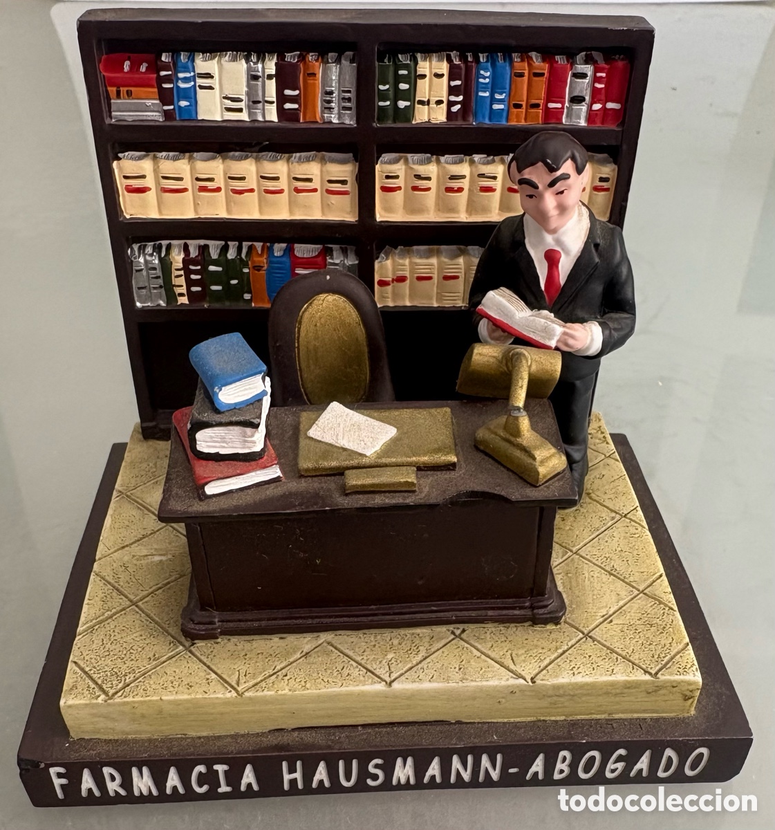 Coleccionismo: MAQUETA DE ABOGADO EN SU BUFETE - Foto 6