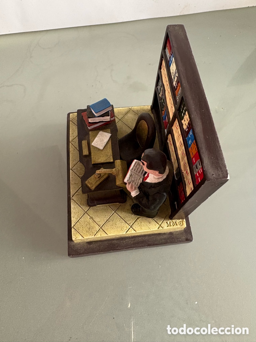 Coleccionismo: MAQUETA DE ABOGADO EN SU BUFETE - Foto 9