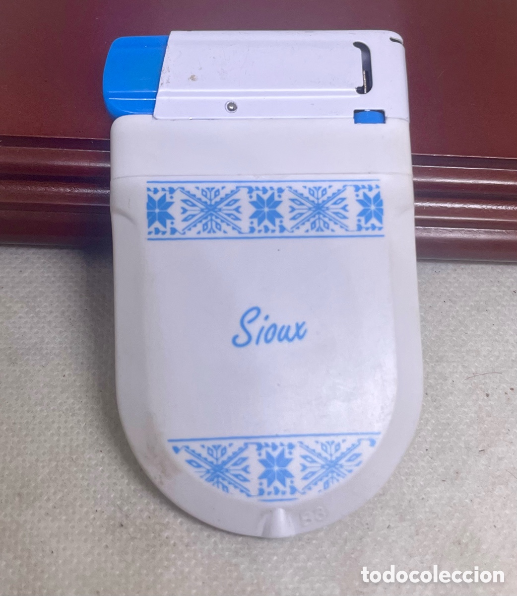 Coleccionismo: MECHERO DE LOS SIOUX FUNCIONA DE GAS - Foto 2