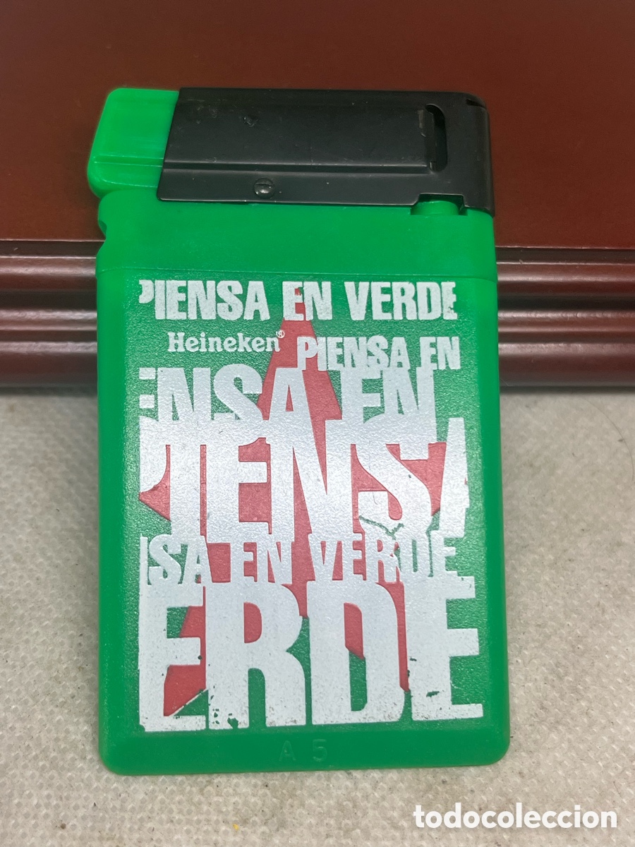 Coleccionismo: MECHERO &ldquo; PIENSA EN VERDE &ldquo; de Colecci&oacute;n Nuevo - Foto 2
