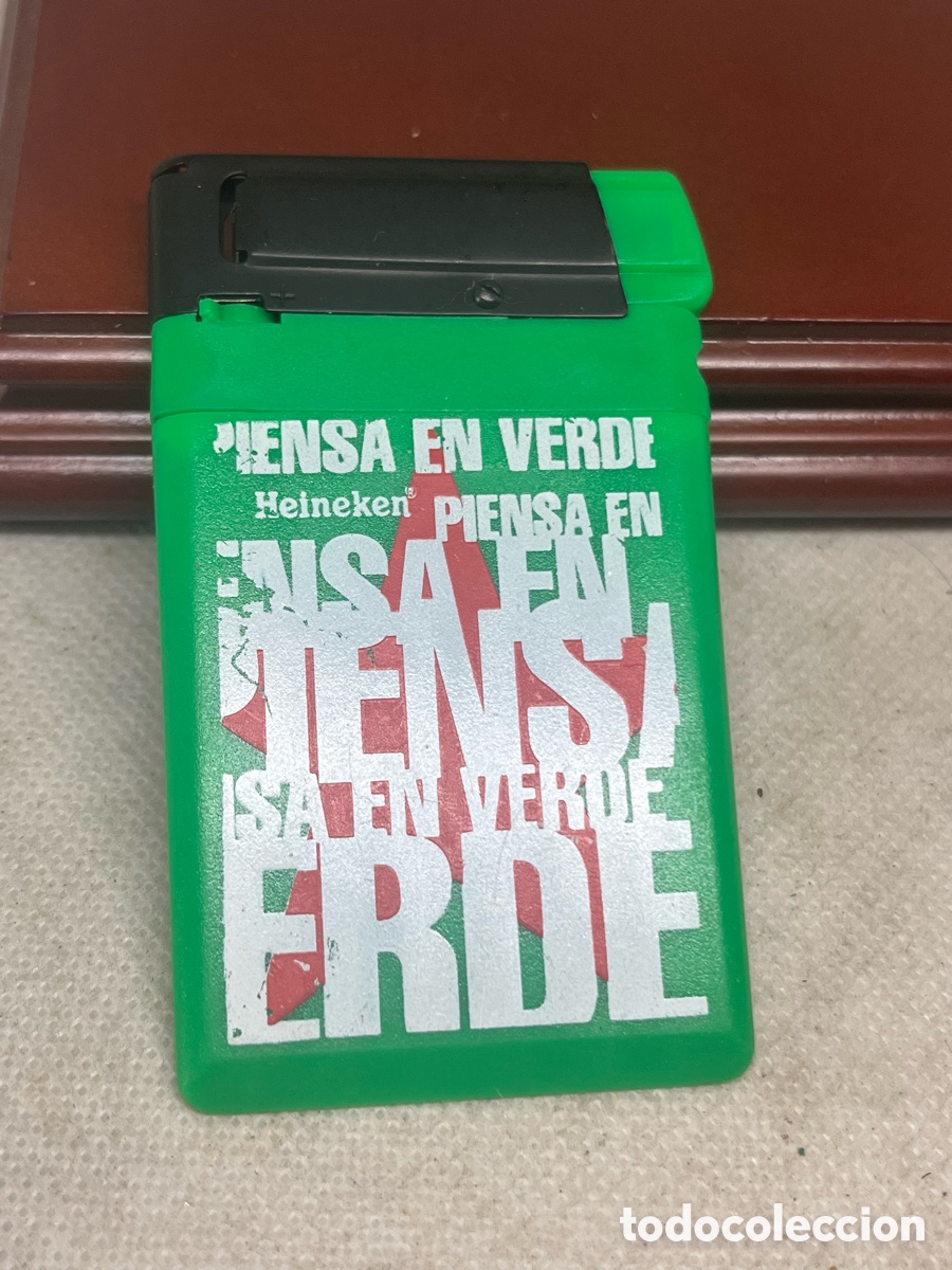 Coleccionismo: MECHERO &ldquo; PIENSA EN VERDE &ldquo; de Colecci&oacute;n Nuevo - Foto 1