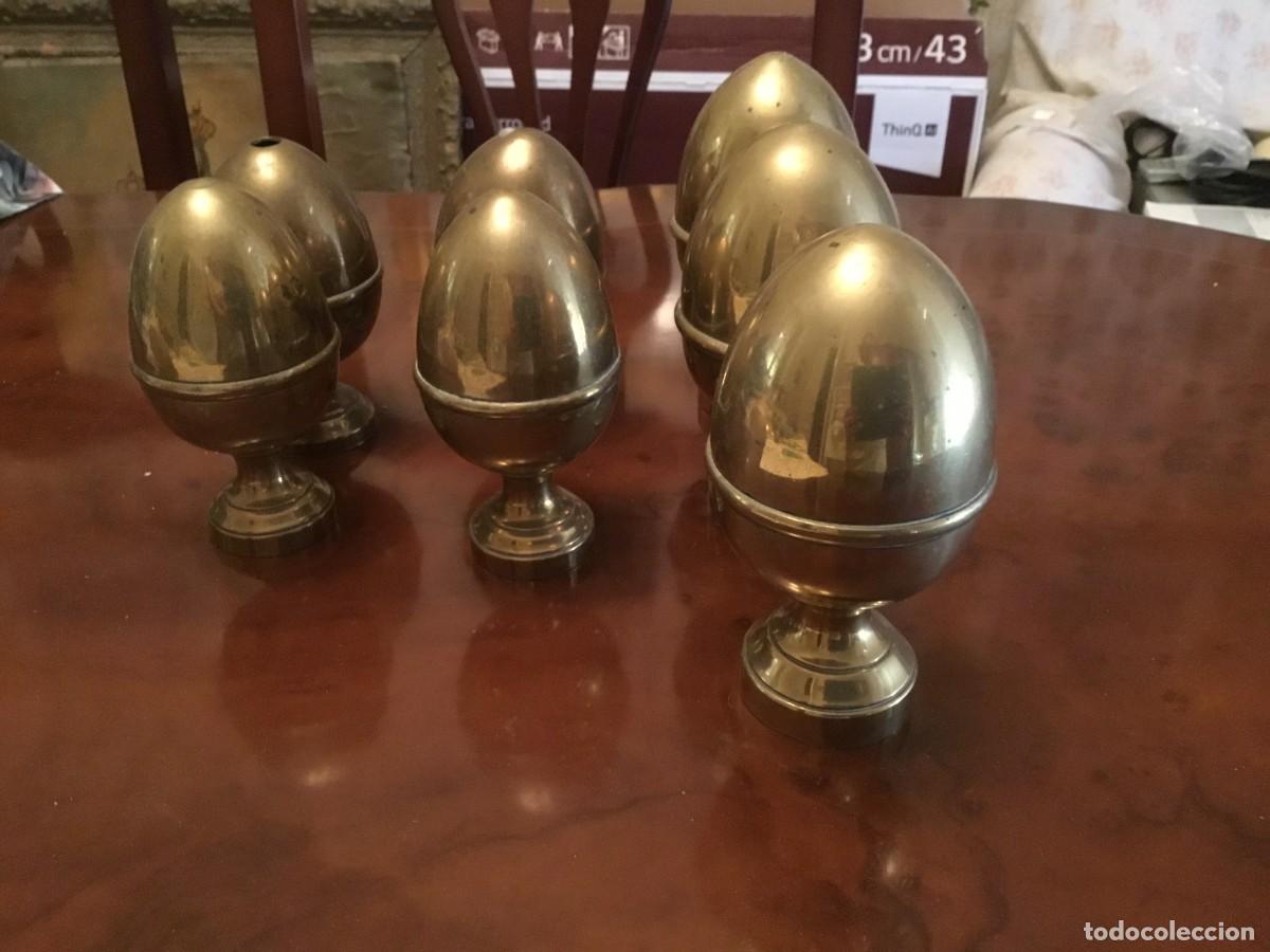Coleccionismo: Remates de escalera o bolas de bronce antiguos - Foto 1