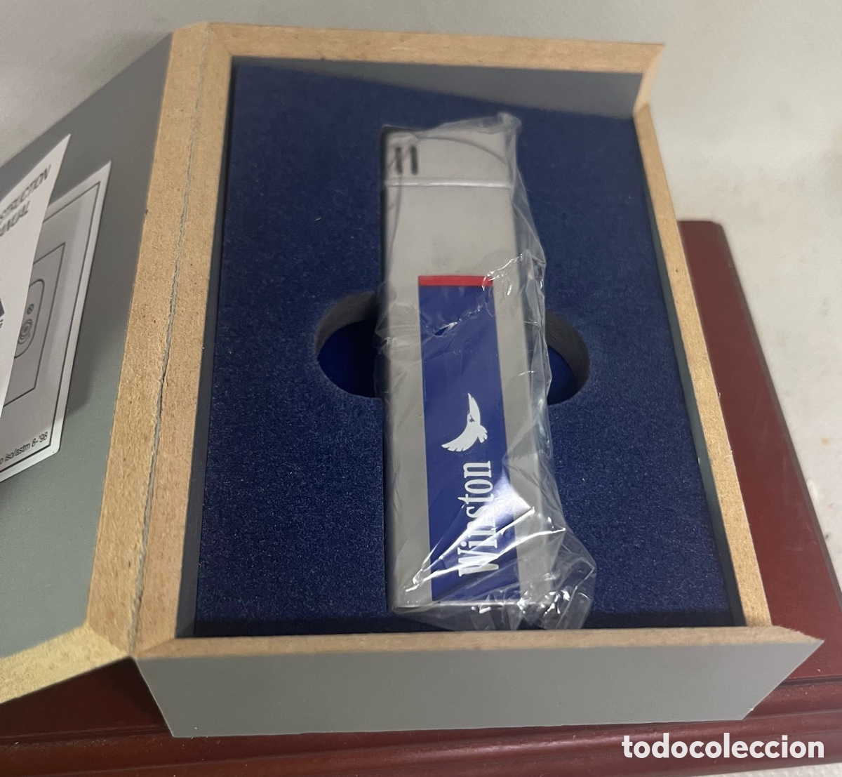 Coleccionismo: MECHERO WINSTON DE COLECCI&Oacute;N EN CAJA DE MADERA - Foto 2