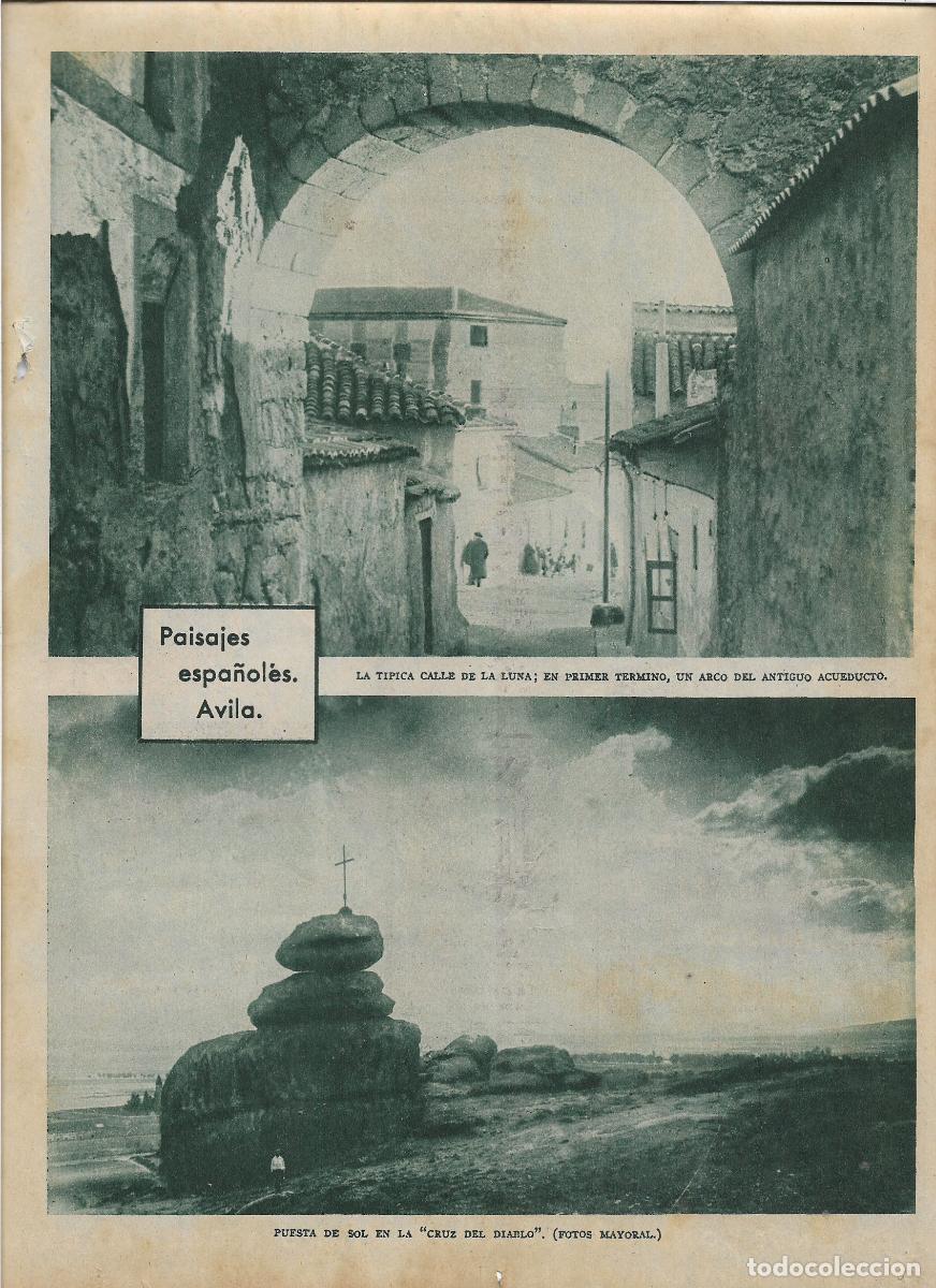 Collecting paper: A&Ntilde;O 1935 RECORTE PRENSA AVILA CALLE DE LA LUNA ARCO ANTIGUO ACUEDUCTO CRUZ DEL DIABLO FOTO MAYORAL