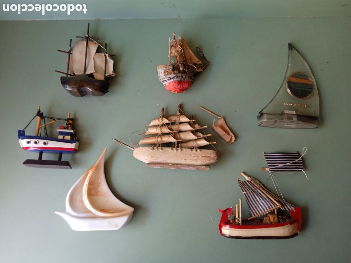 Coleccionismo: Colecci&oacute;n de siete peque&ntilde;os barcos - Foto 2