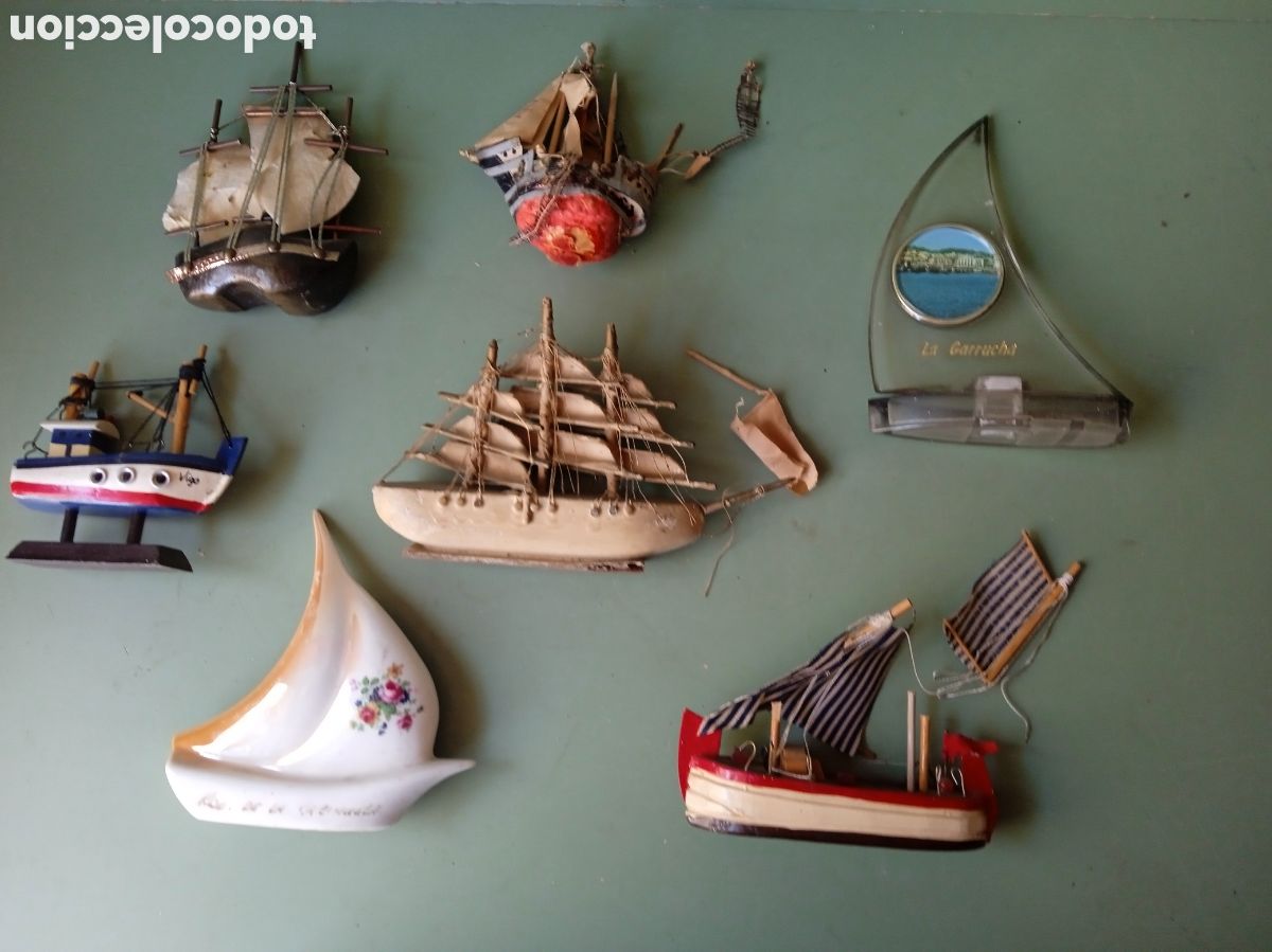 Coleccionismo: Colecci&oacute;n de siete peque&ntilde;os barcos - Foto 3