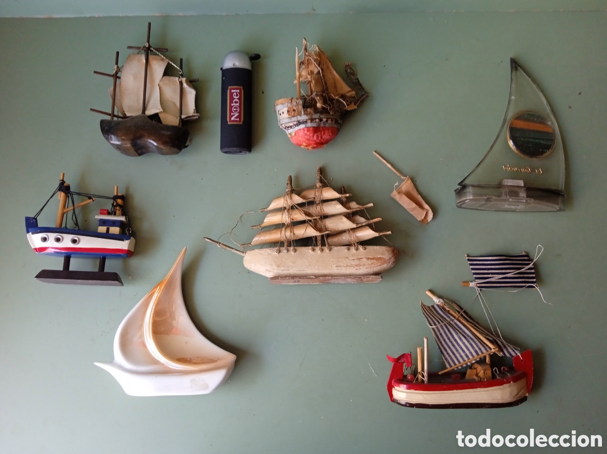 Coleccionismo: Colecci&oacute;n de siete peque&ntilde;os barcos - Foto 1