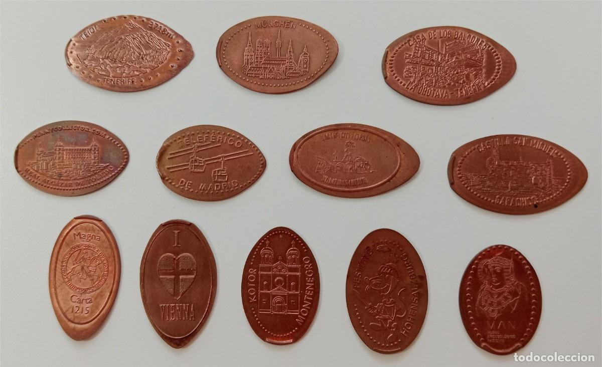 Coleccionismo: 12 &rdquo;MONEDAS&rdquo; de COBRE, recuerdos FORJADOS personalmente de varios ciudades Europeos