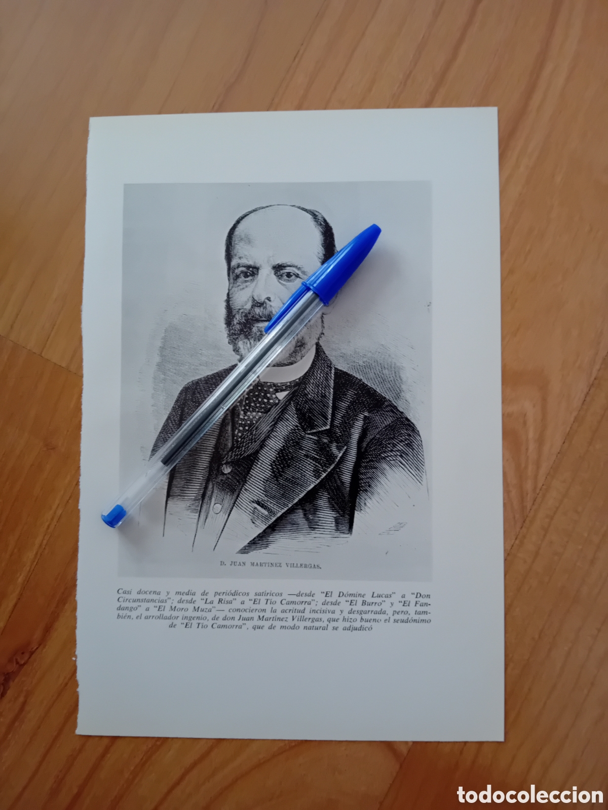 Collezionismo: JUAN MART&Iacute;NEZ VILLERGAS. L&Aacute;MINA DE LIBRO A&Ntilde;OS 60. REVERSO EN BLANCO