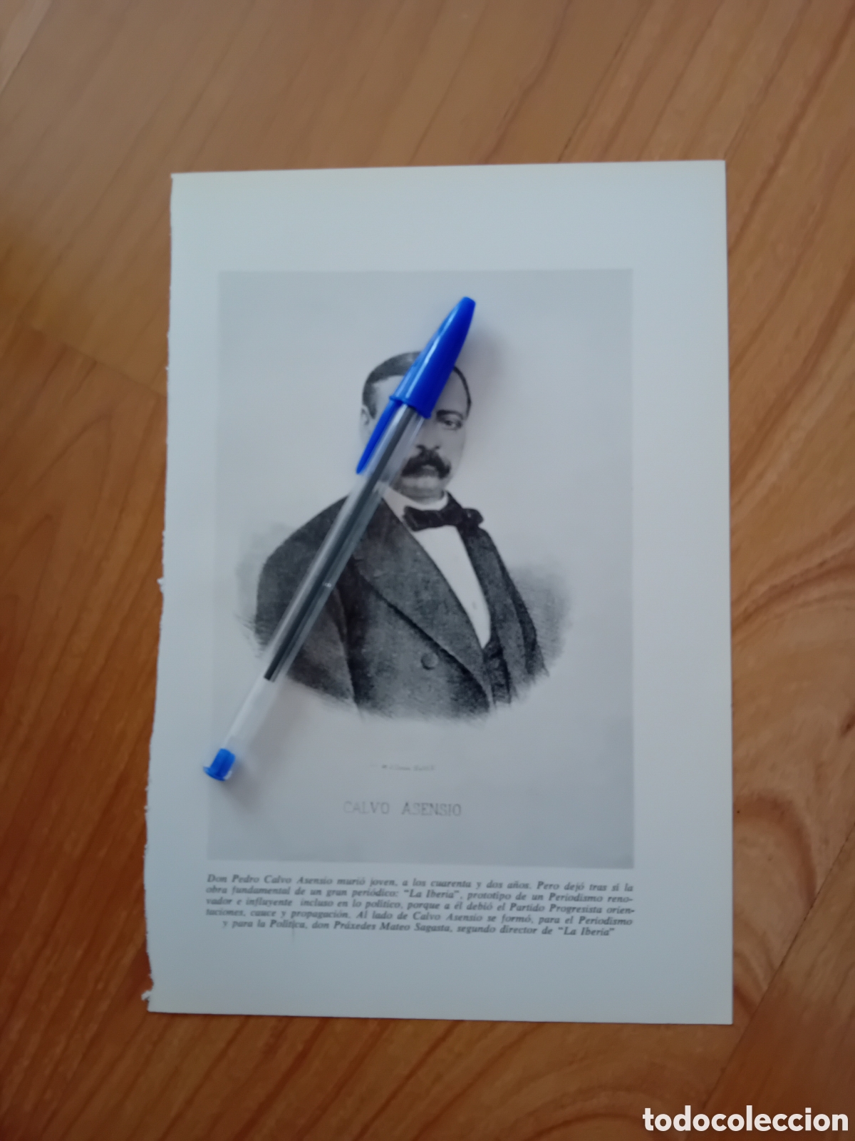 Collezionismo: PEDRO CALVO ASENSIO. L&Aacute;MINA DE LIBRO A&Ntilde;OS 60. REVERSO EN BLANCO