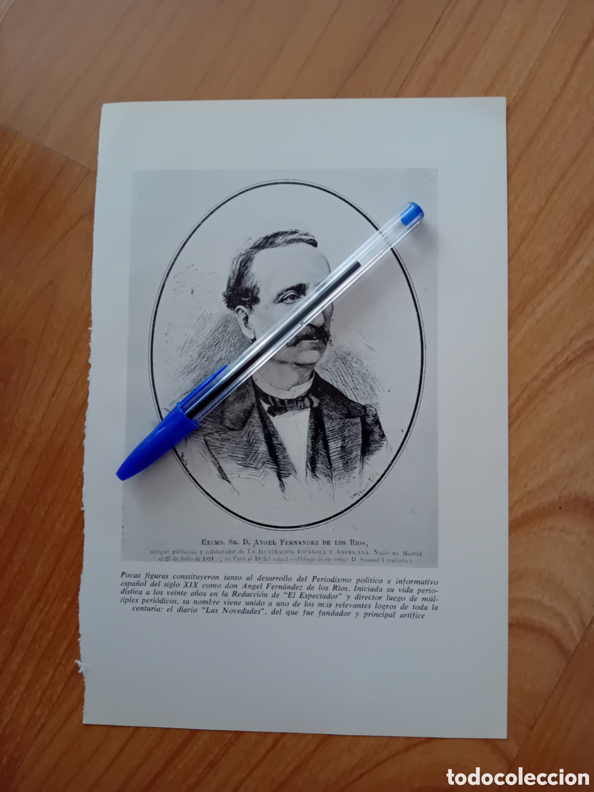 Collezionismo: ANGEL FERN&Aacute;NDEZ DE LOS R&Iacute;OS. L&Aacute;MINA DE LIBRO A&Ntilde;OS 60. REVERSO EN BLANCO