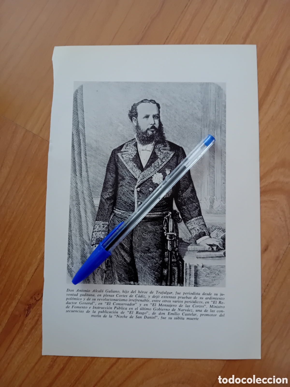 Collezionismo: ANTONIO ALCALA GALIANO. L&Aacute;MINA DE LIBRO A&Ntilde;OS 60. REVERSO EN BLANCO