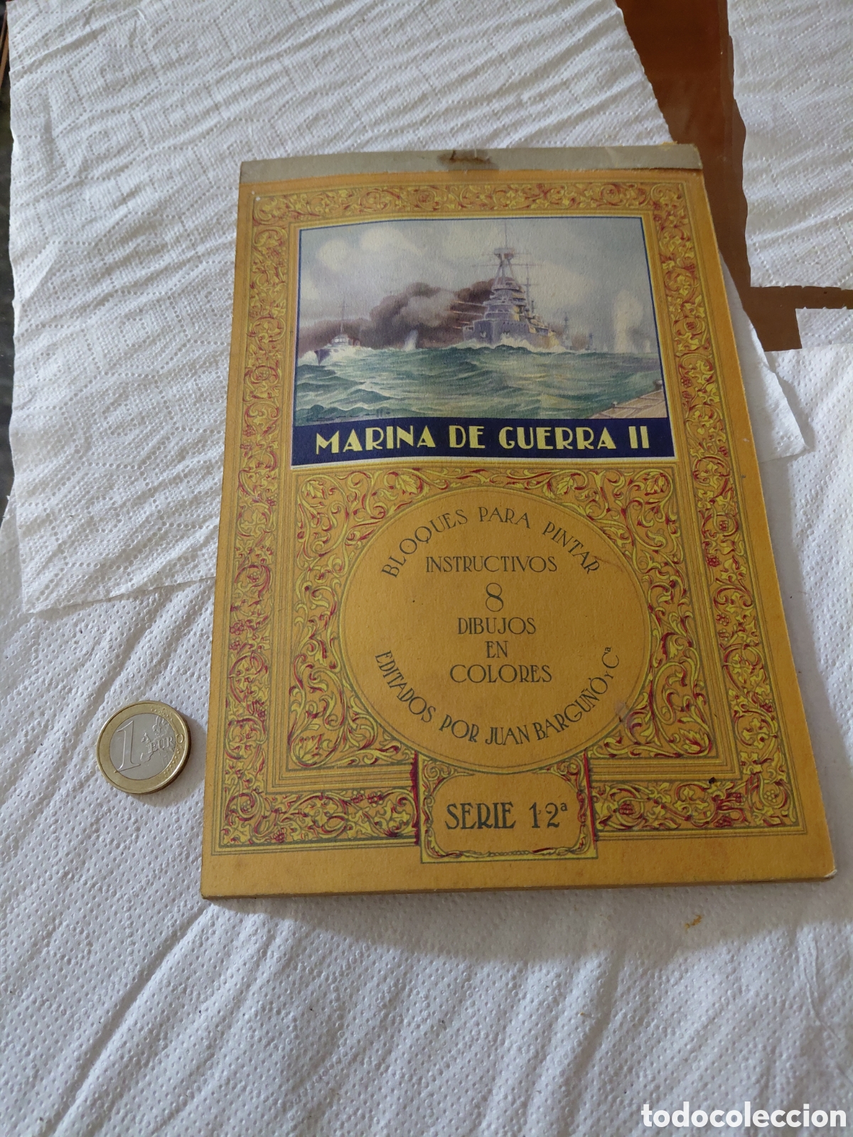 Coleccionismo: Bloque para pintar marina de guerra - Foto 1
