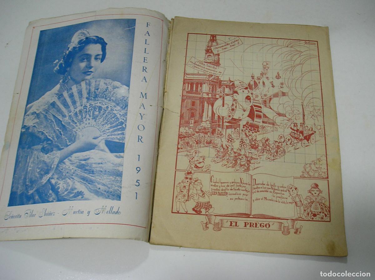 Coleccionismo: PROGRAMA DE CONCURSO FALLERO DE VALENCIA 1951 - Foto 2