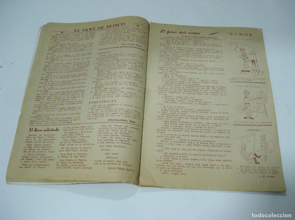 Coleccionismo: PROGRAMA DE CONCURSO FALLERO DE VALENCIA 1951 - Foto 5