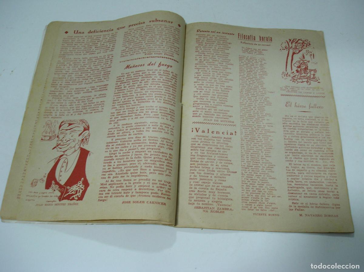 Coleccionismo: PROGRAMA DE CONCURSO FALLERO DE VALENCIA 1951 - Foto 8