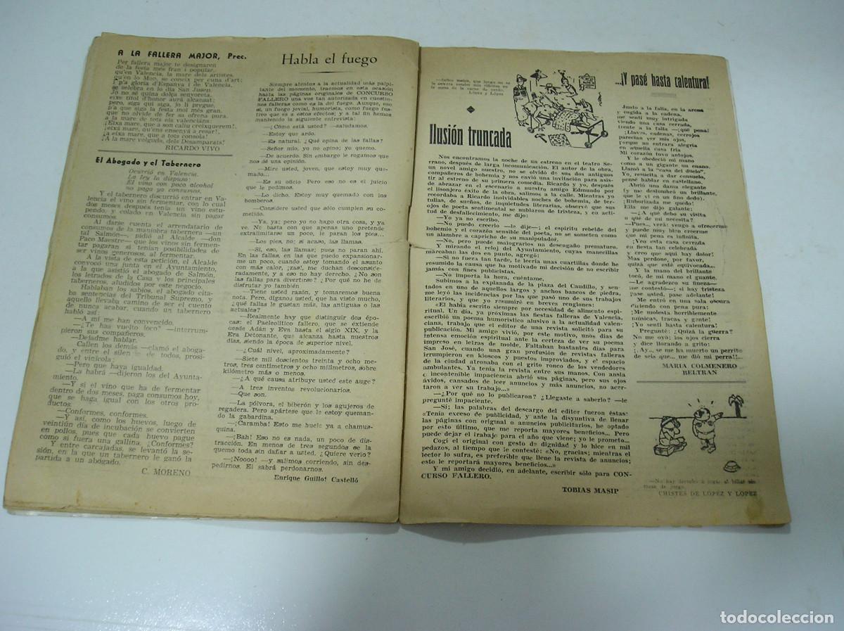 Coleccionismo: PROGRAMA DE CONCURSO FALLERO DE VALENCIA 1951 - Foto 16