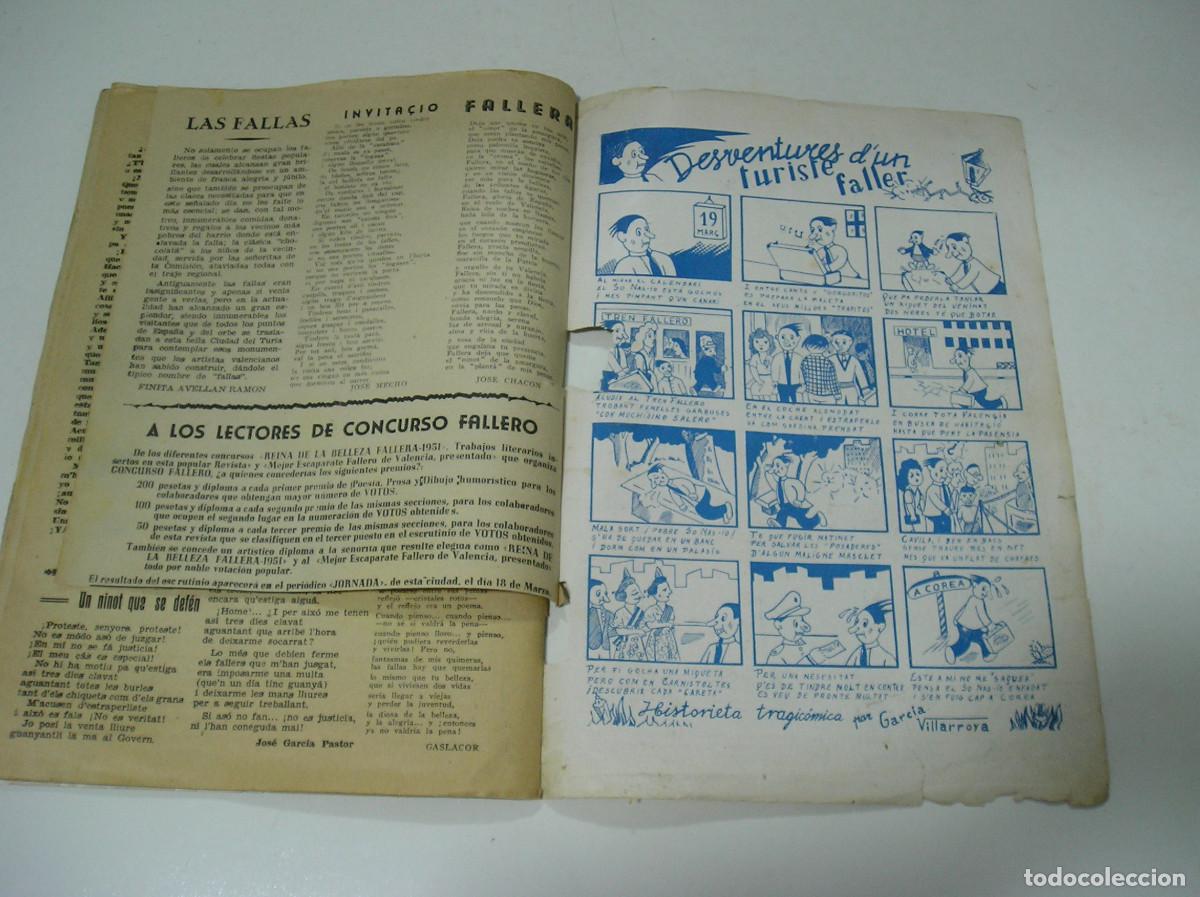 Coleccionismo: PROGRAMA DE CONCURSO FALLERO DE VALENCIA 1951 - Foto 20