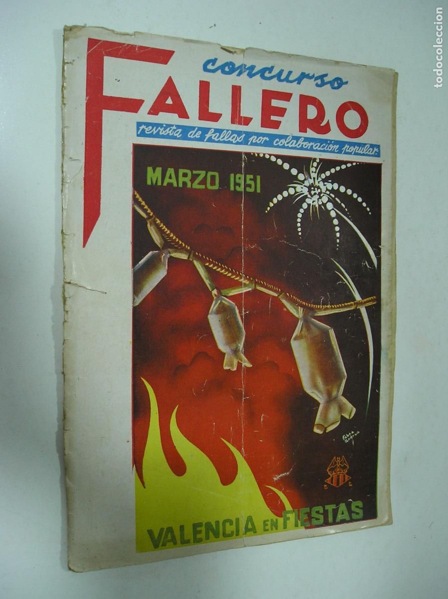 Coleccionismo: PROGRAMA DE CONCURSO FALLERO DE VALENCIA 1951 - Foto 1