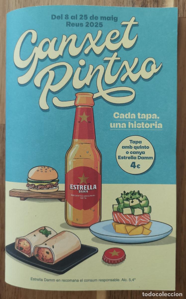 Coleccionismo: LIBRETO GANXET PINTXO 2025 REUS - Cada Tapa una Historia