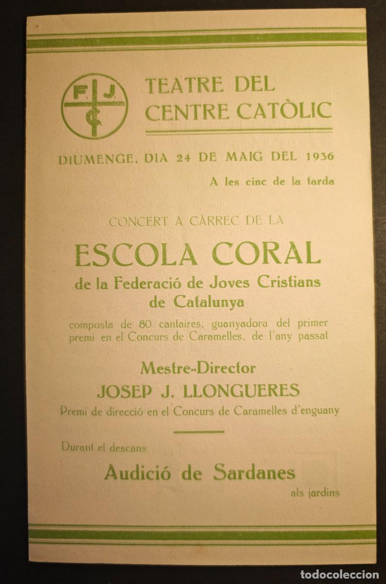 Coleccionismo: PROGRAMES DE MA - FJC - IGUALADA - Foto 2