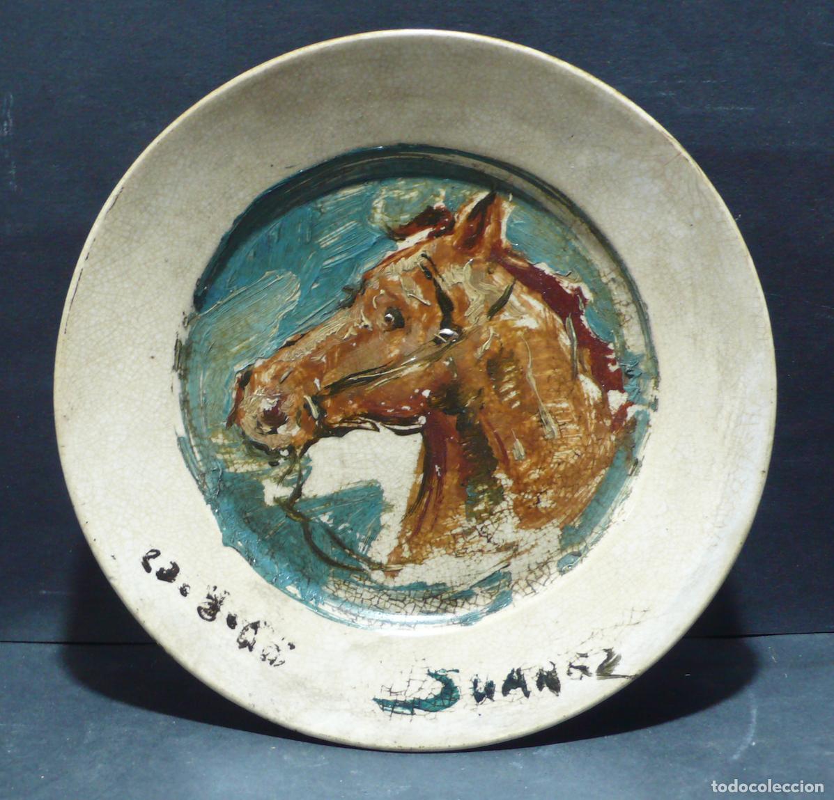 Coleccionismo: PLATODE CERAMICA PINTADO - Foto 1