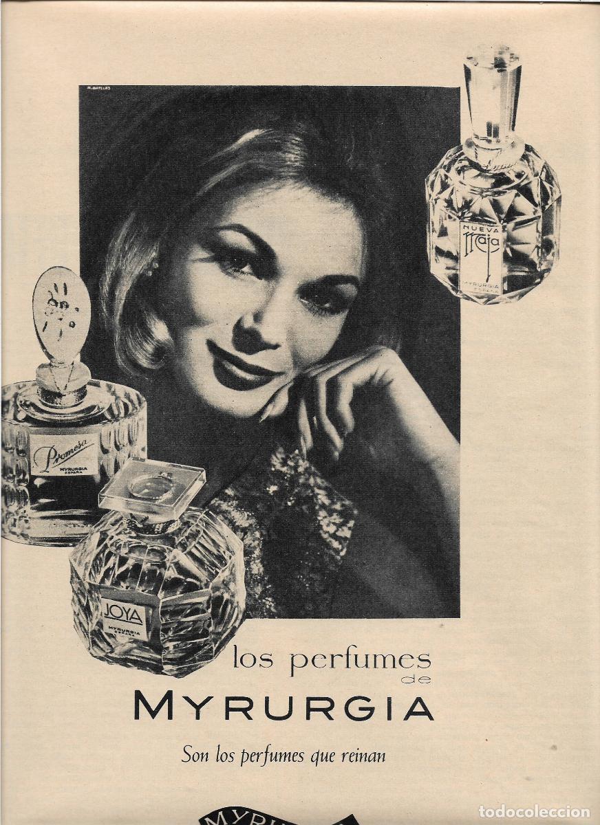 Coleccionismo: A&Ntilde;O 1966 RECORTE PRENSA PUBLICIDAD ANUNCIO MYRURGIA PERFUME MAJA EMBRUJO PROMESA JOYA