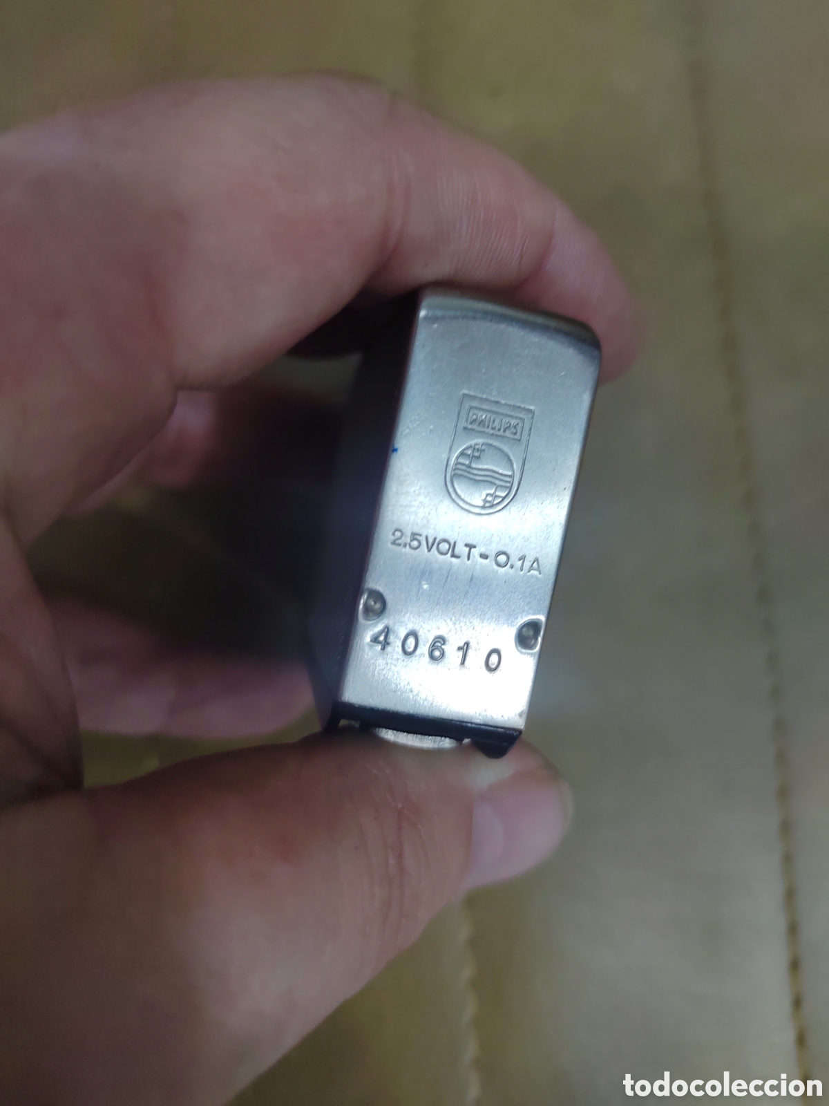 Coleccionismo: Linterna Philips dinamo antigua - Foto 4