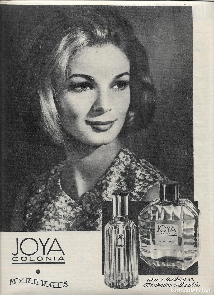 Coleccionismo: A&Ntilde;O 1966 RECORTE PRENSA PUBLICIDAD ANUNCIO COLONIA JOYA MYRURGIA