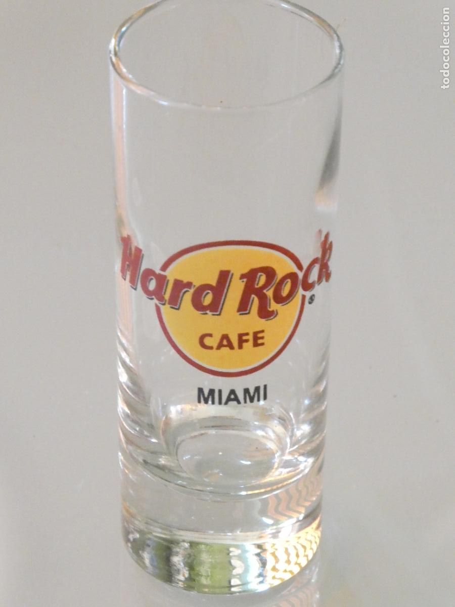 Collectionnisme: VASO VASITO CHUPITO LARGO CRISTAL. HARD ROCK CAFE DE MIAMI ESTADOS UNIDOS. 11CM. 120GR