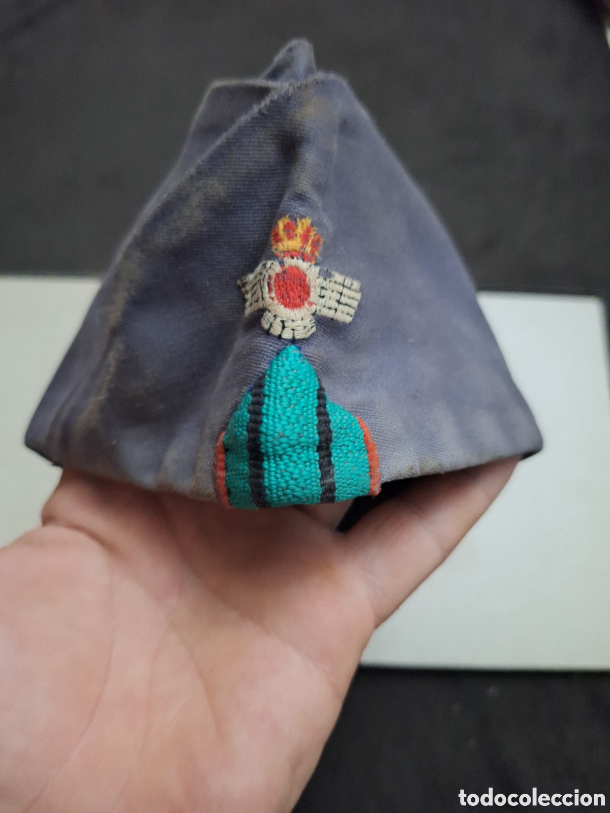 Coleccionismo: Gorra chapiri ejercito del aire antigua de Cabo - Foto 1