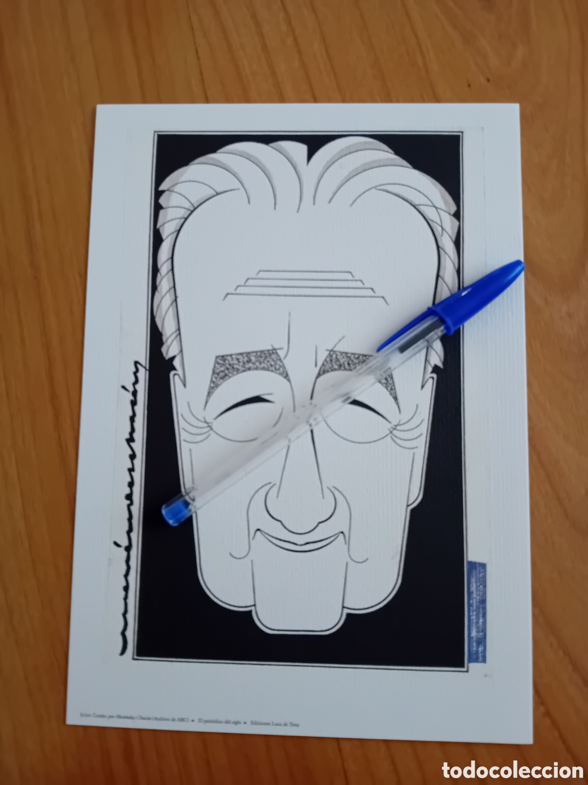 Collezionismo: LAMINA A&Ntilde;OS 90 TAMA&Ntilde;O A5 REPRODUCCI&Oacute;N DIBUJO JULIO CAMBA POR MENENDEZ CHACON EN ABC