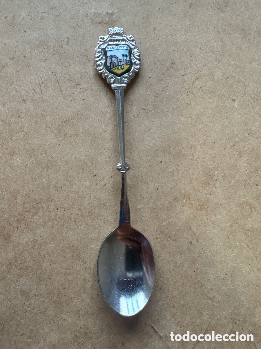 Coleccionismo: Cuchara cucharilla Souvenir Marrakech (A21) - Foto 1