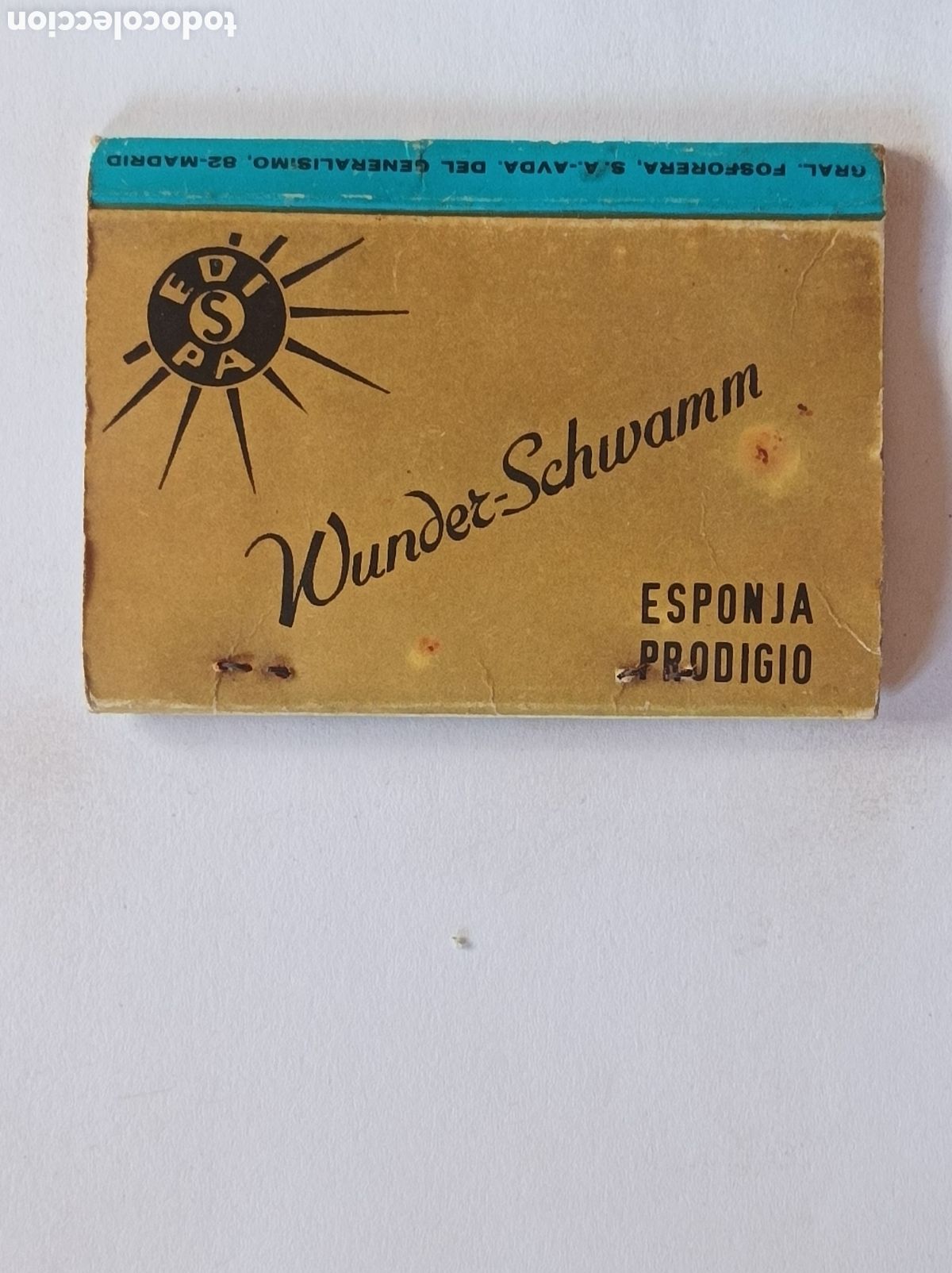 Coleccionismo: EDISPA. ESPONJAS. LIBRITO PUBLICIDAD ANTIGUA. - Foto 1