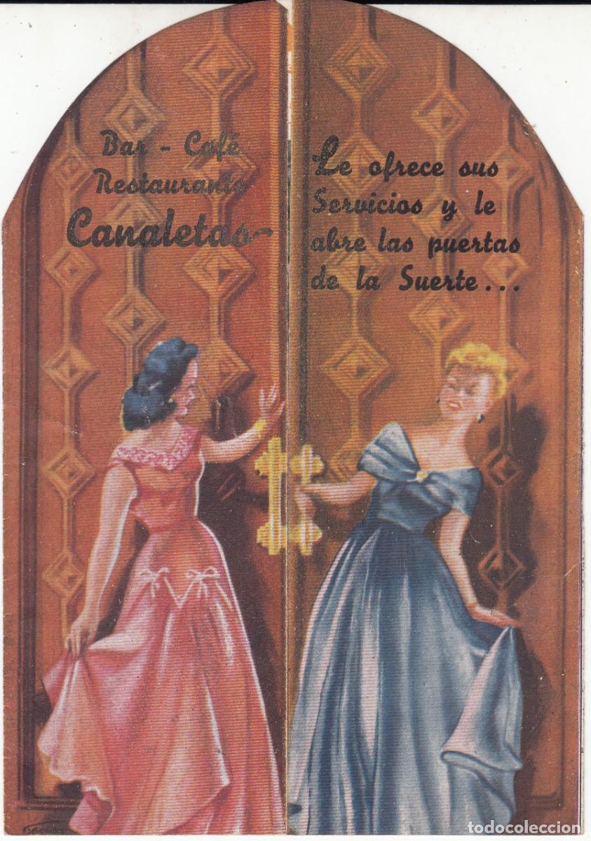 Coleccionismo: IGUALADA PROGRAMA - PUBLICIDAD RESTAURANTE CANALETAS --EXCELENTE---