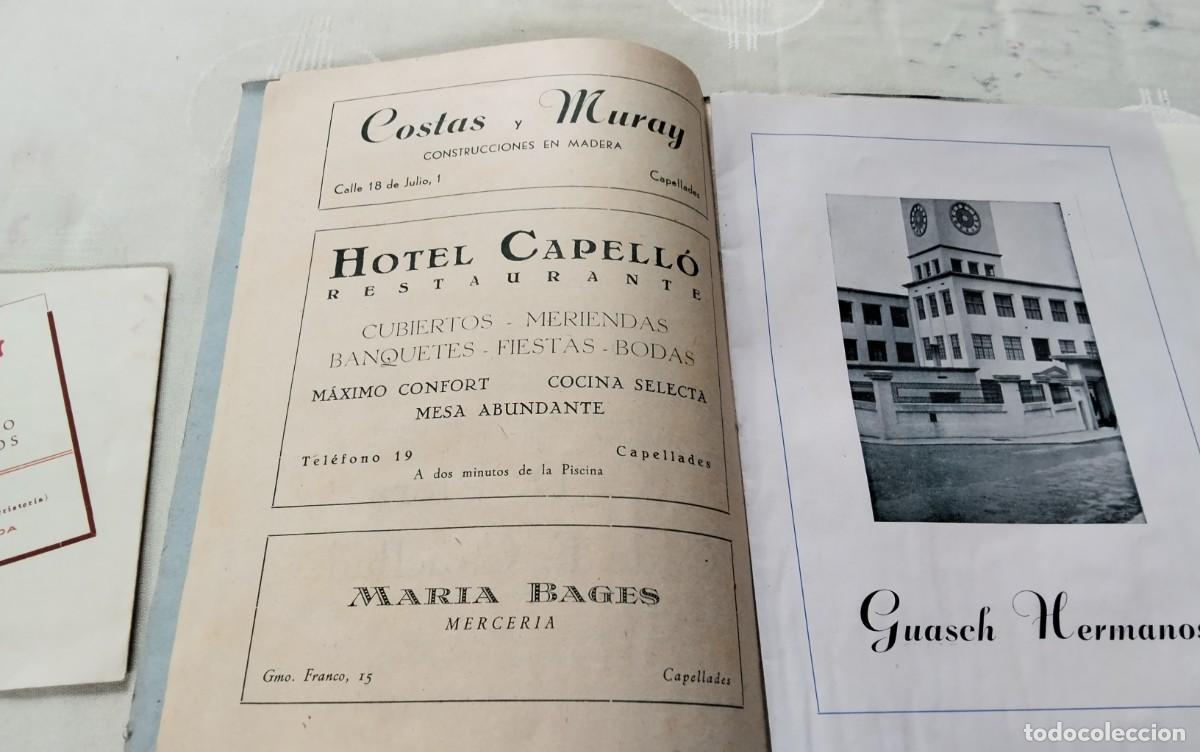 Coleccionismo: CAPELLADES , LIBRO PROGRAMA FIESTA MAYOR 1943 Y PROGRAMA CARAMELLAS 1950 , VER - Foto 10