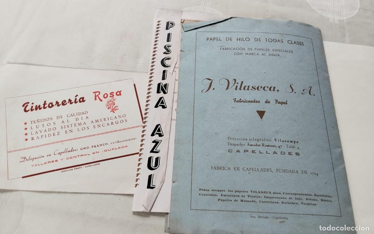 Coleccionismo: CAPELLADES , LIBRO PROGRAMA FIESTA MAYOR 1943 Y PROGRAMA CARAMELLAS 1950 , VER - Foto 21