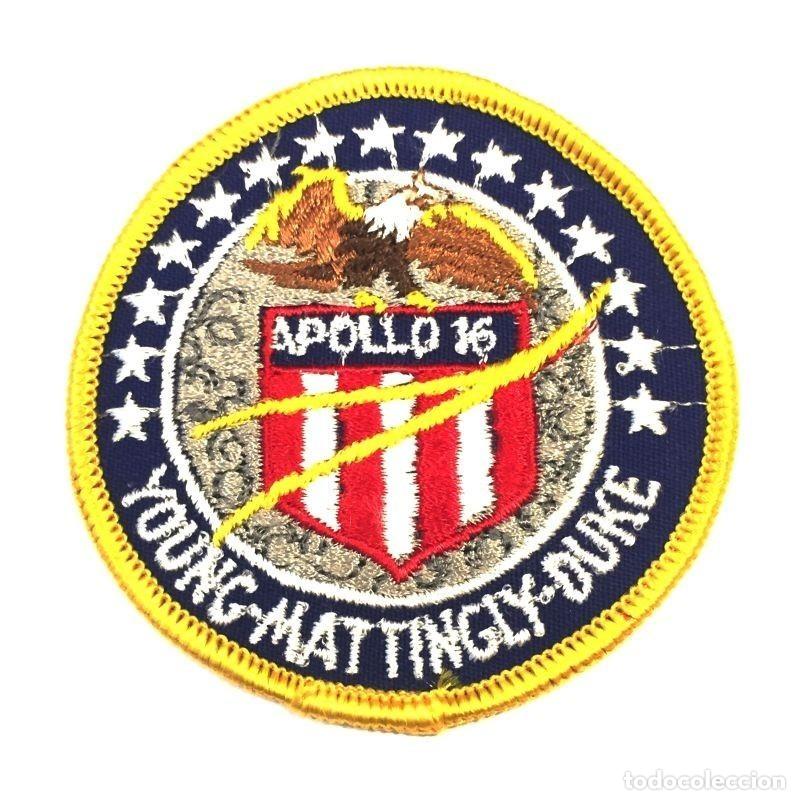 Coleccionismo: PARCHE EE.UU VINTAGE BORDADO APOLLO 16 YOUNG MATTINGLY DUKE NASA DE 3 PULGADAS (USA P-1)