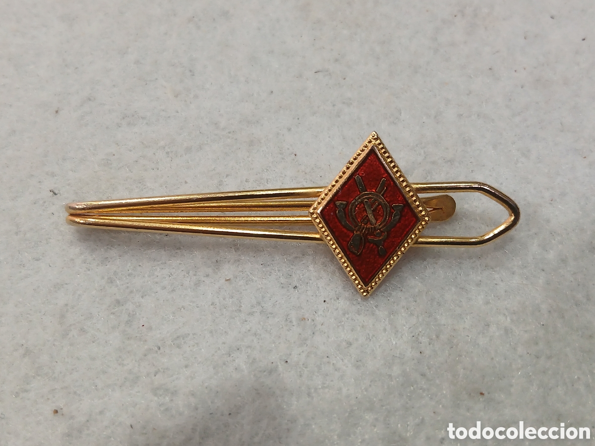 Collezionismo: Pasacorbatas con rombo militar. (L127)