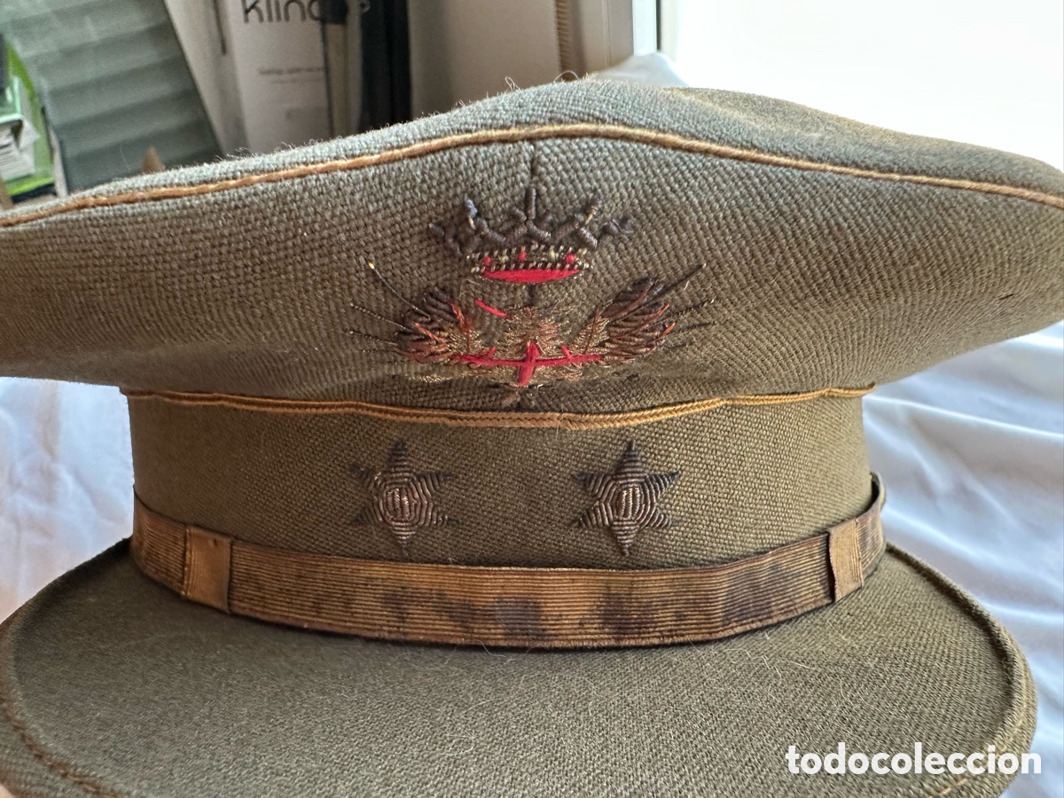 Coleccionismo: Gorra plato teniente - Foto 1