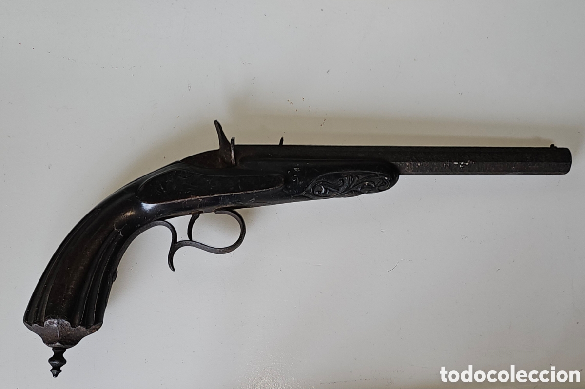 Coleccionismo: Pistola de duelo antigua - Foto 1