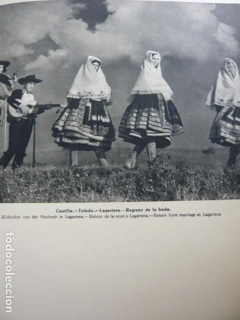Coleccionismo: LAGARTERA TOLEDO TIPOS ANTIGUA LAMINA A&Ntilde;OS 40 IMPRESA EN HUECOGRABADO 25 X 30 CM