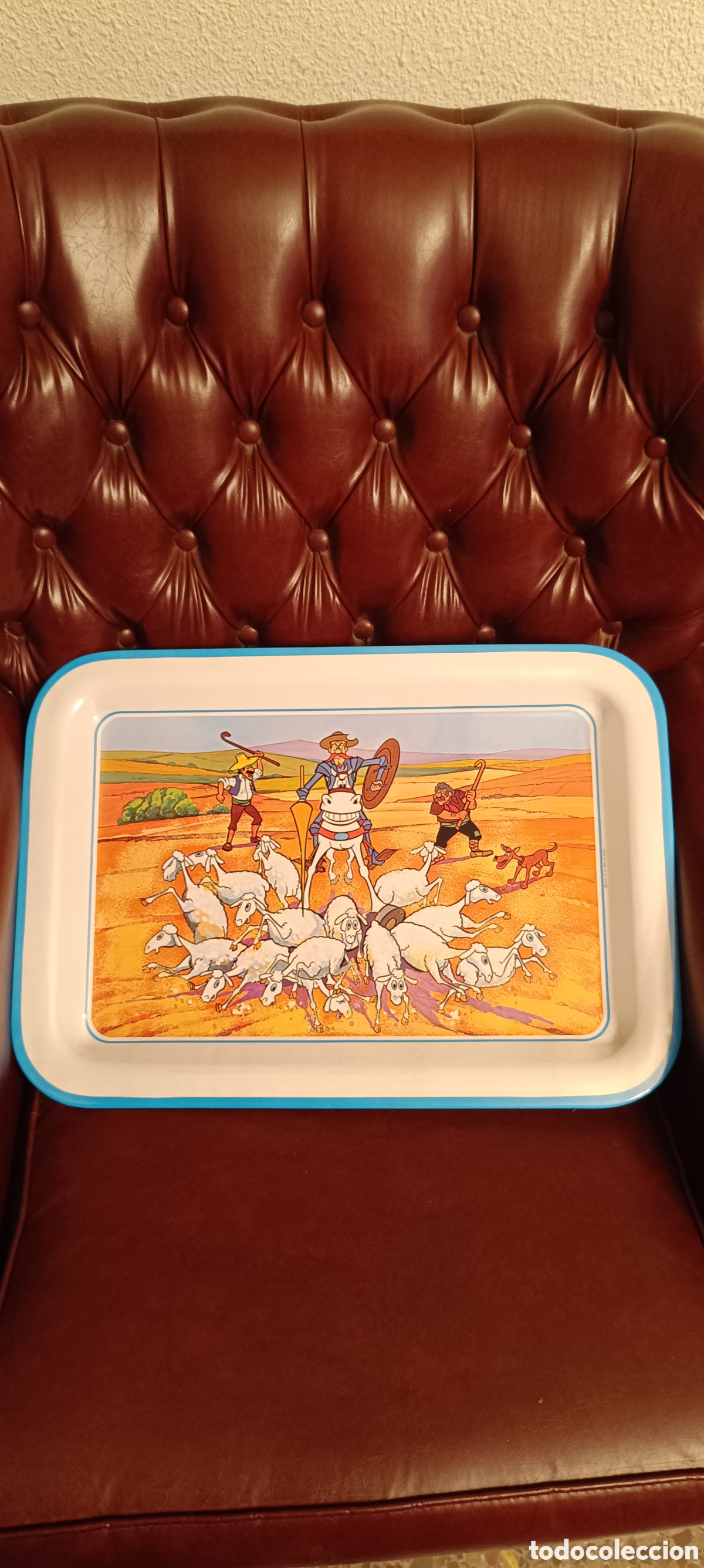 Coleccionismo: Bandeja Don Quijote Tv - Foto 1