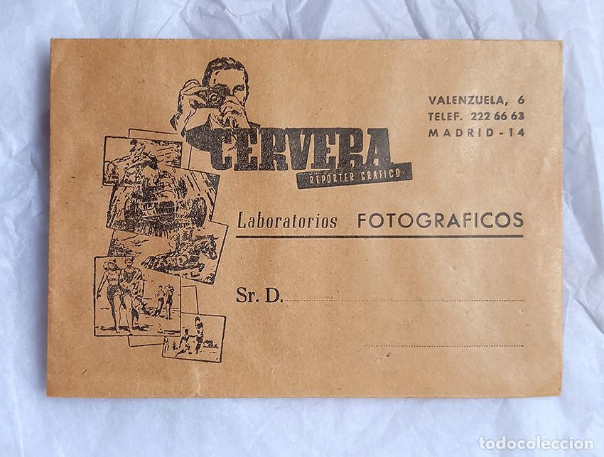 Collectionnisme: Cervera reporter gr&aacute;fico, Madrid. Sobre para copias fotogr&aacute;ficas