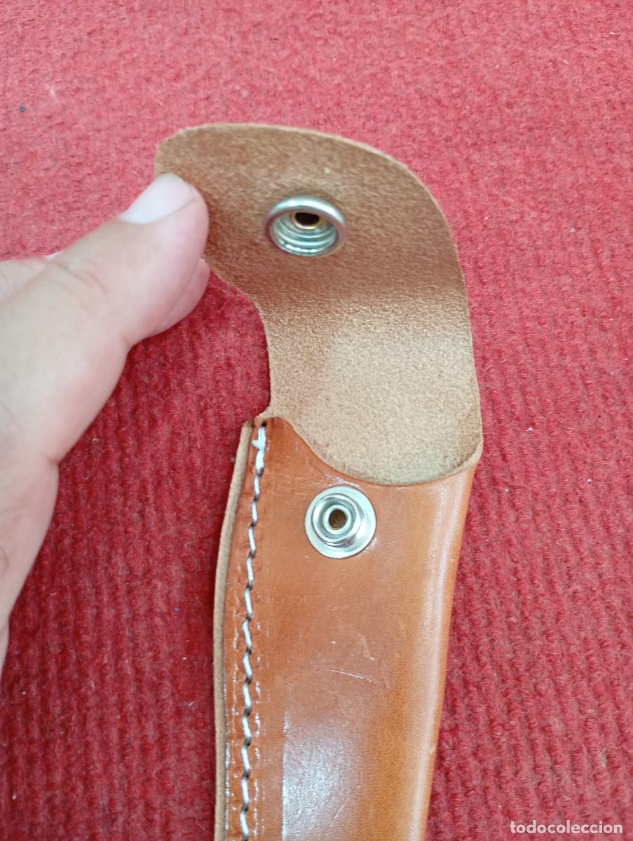 Coleccionismo: FUNDA NAVAJA PIEL A ESTRENAR - Foto 2