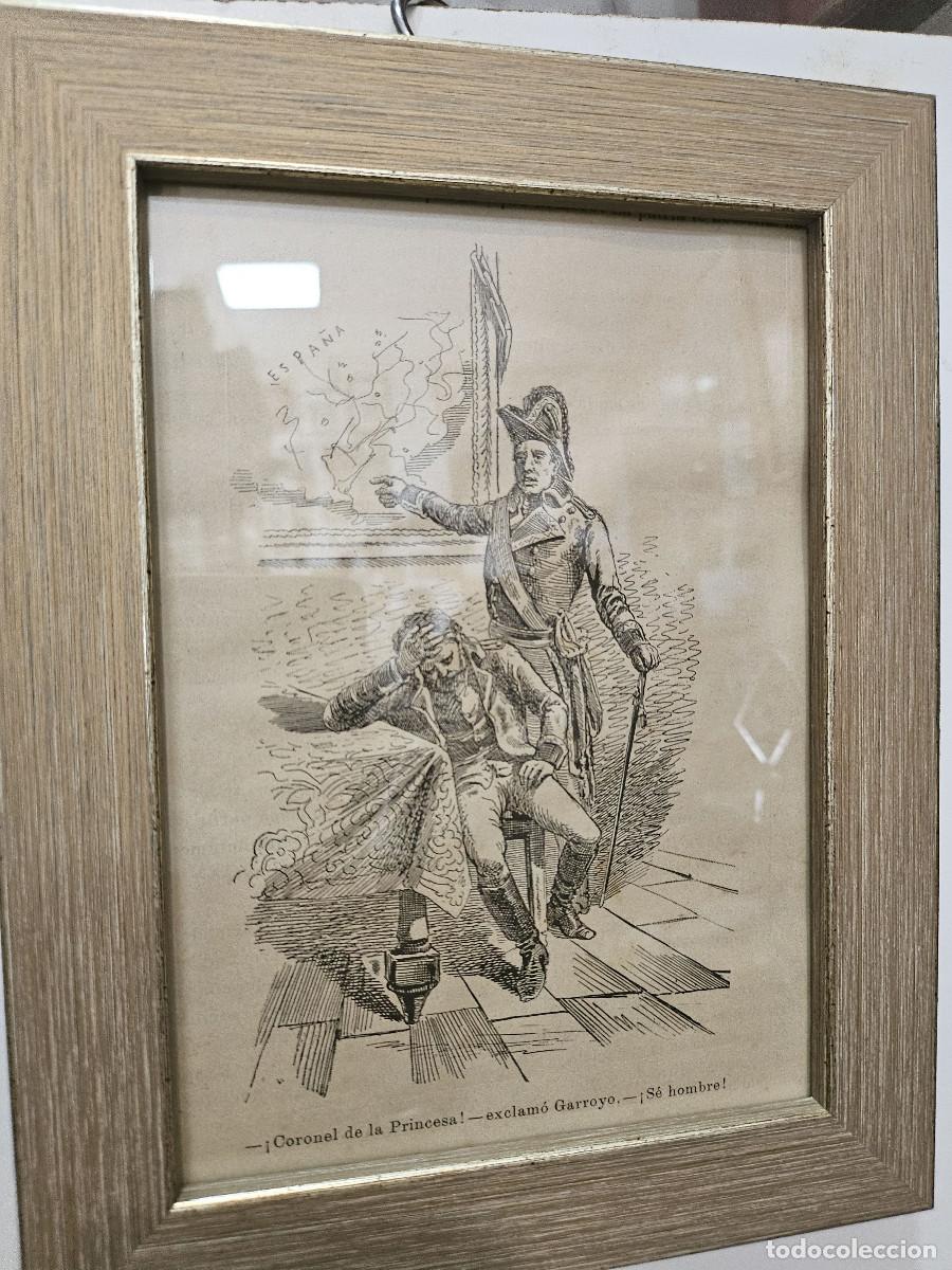 Coleccionismo: cuadro con grabado antiguo - Foto 2
