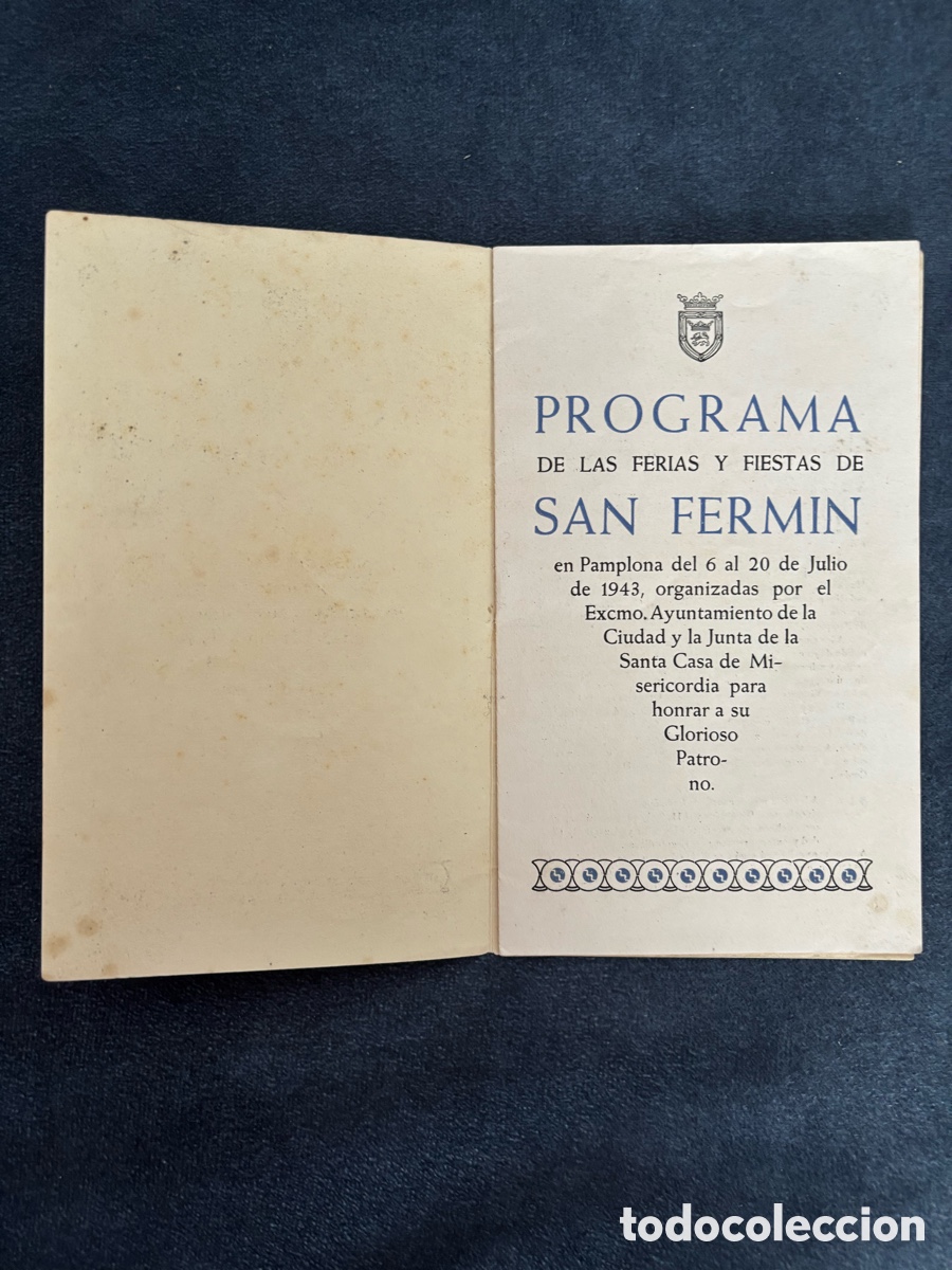 Coleccionismo: Programa San Fermin 1943 - Pamplona - Foto 3