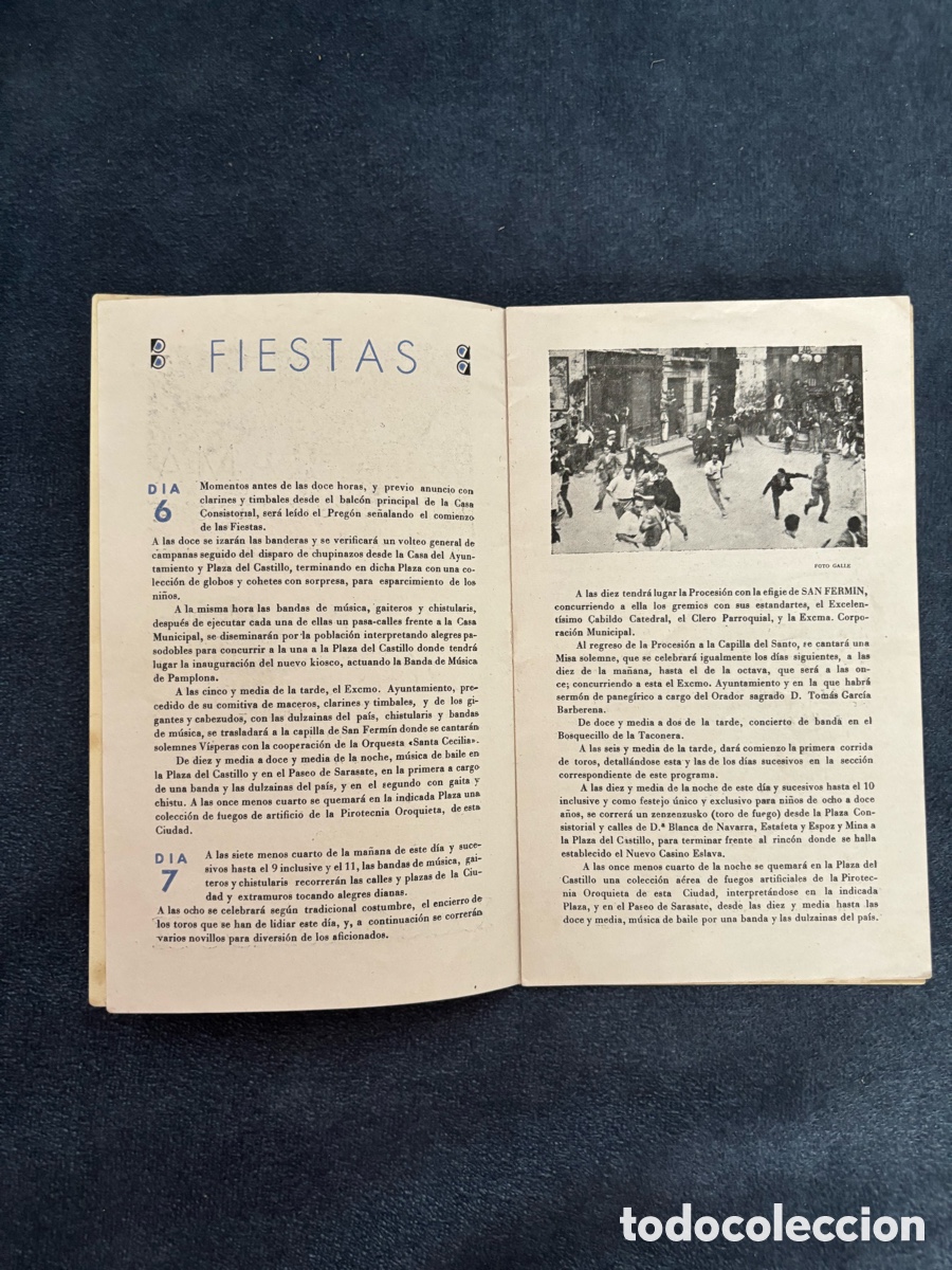 Coleccionismo: Programa San Fermin 1943 - Pamplona - Foto 4