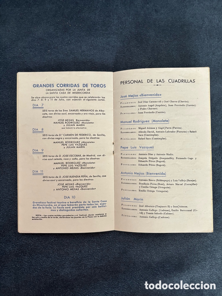 Coleccionismo: Programa San Fermin 1943 - Pamplona - Foto 7