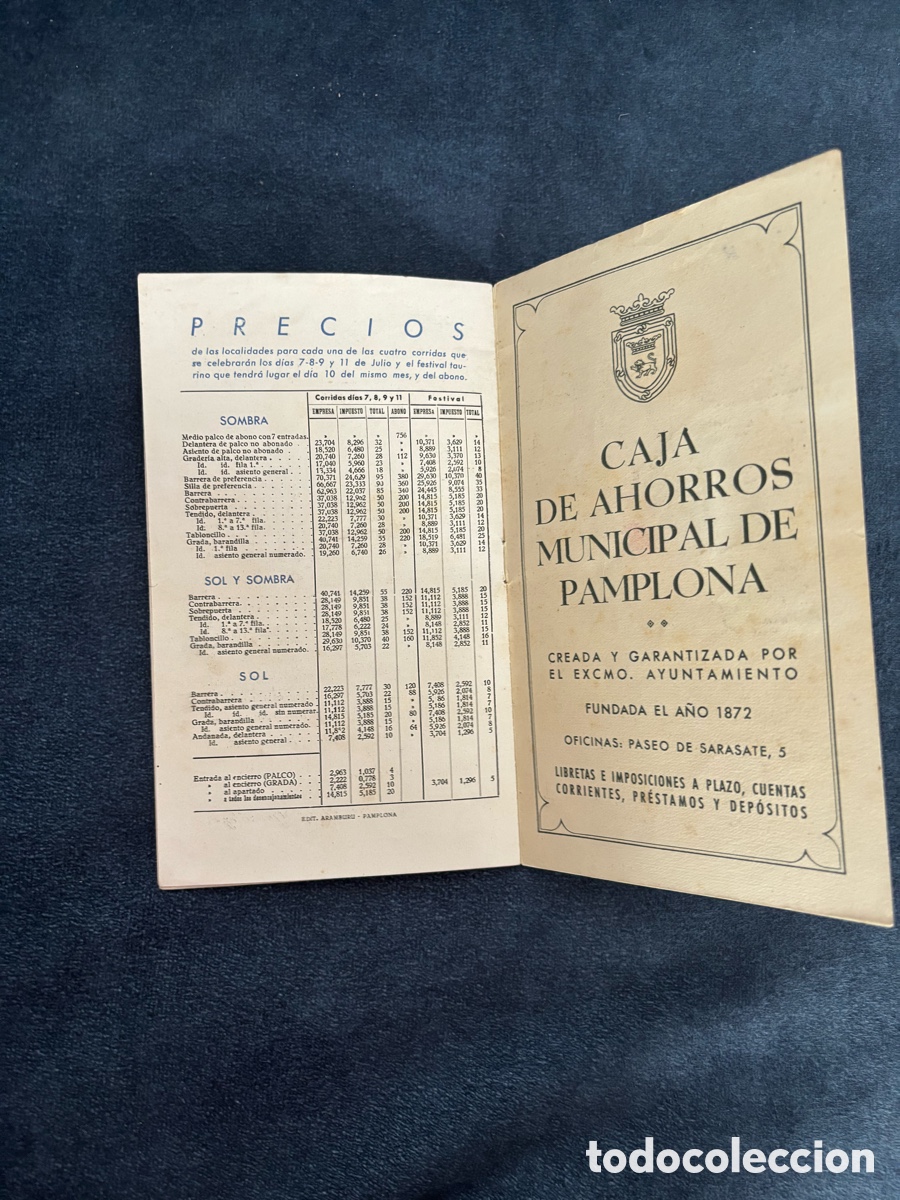 Coleccionismo: Programa San Fermin 1943 - Pamplona - Foto 8